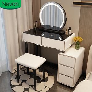 Muebles para el hogar última moderna al por mayor <span class=keywords><strong>tocador</strong></span> de maquillaje diseños de <span class=keywords><strong>tocador</strong></span> <span class=keywords><strong>con</strong></span> <span class=keywords><strong>espejo</strong></span> de luz y gabinete para el dormitorio - Product Image 1