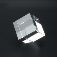 Cube de cristal en verre ZP pour machine de gravure laser 3D, gravure intérieure, cube carré à coins coupés
