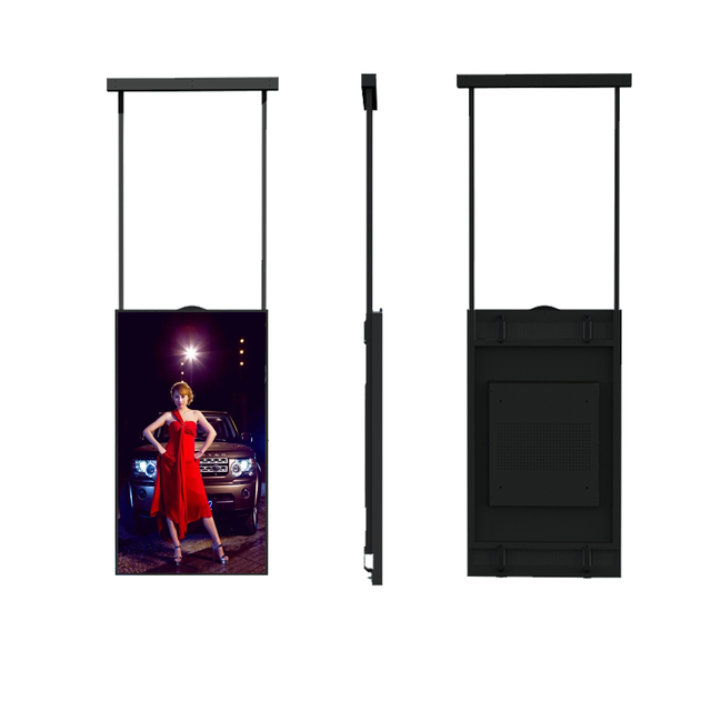 Paitanry 55 Inch Indoor High Brightness Ceiling-Mounted Digital Signage LCD Display Screen for Shopping Mall Advertising IP65