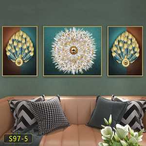 Style nordique nouvelle lumière de luxe décoration de salon <span class=keywords><strong>peinture</strong></span> moderne paysage nature morte simple canapé arrière-plan mur triptyque - Product Image 3
