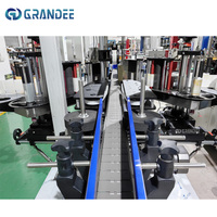 Machine automatique d'étiquetage double face 6000 BPH pour étiquettes autocollantes de bouteilles d'eau