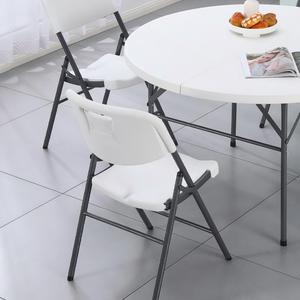 <span class=keywords><strong>Table</strong></span> de banquet ronde pliable en plastique HDPE bon marché avec pieds en métal, imperméable et anti-huile, 6 places, meubles de maison - Product Image 3