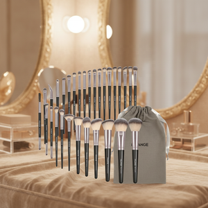 DailyQueen 20 pièces M a C ANIMAL chèvre cheveux naturels maquillage brosse ensemble artiste essentiel noir luxe professionnel mélange maquillage KIT - Product Image 4