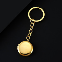 Porte-clés rond vierge en acier inoxydable avec finition miroir pour impression UV DIY et gravure laser – Cadeau promotionnel d'entreprise