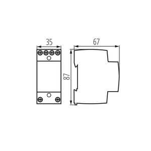 Ideal Ktf 8 24 Bell <b>Transformer</b> 240V 50Hz Din Rail Mount - Product Image 2