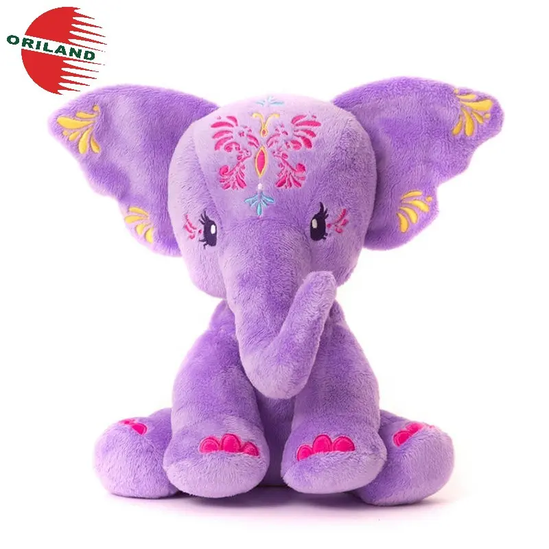 Custom cute soft baby kids plush stuffed elephant toy