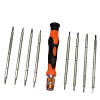 Jeu de tournevis de précision 9 en 1 embout à Double tête pour téléphone portable ordinateur portable lunettes Kit d'outils de réparation