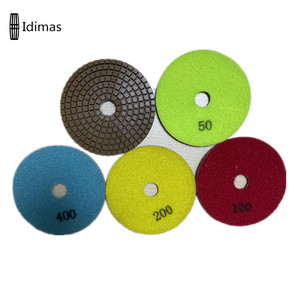 Tamponi abrasivi per lucidatura a pietra da 4 pollici con utensili diamantati di spessore OEM 2.5MM per pietre preziose di granito - Product Image 5