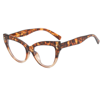 Montures de lunettes surdimensionnées, lunettes de protection anti-lumière bleue pour ordinateur, lunettes de vue pour femmes, monture optique pour myopie, lunettes de soleil œil de chat