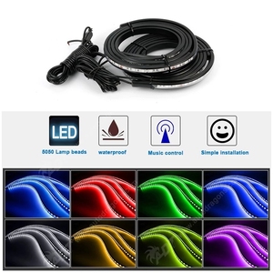 Autodragons - Éclairage d'ambiance LED flexible RGB dynamique séquentiel pour le dessous des voitures, avec télécommande via application musicale - Product Image 2