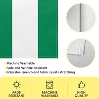 Taplak Meja Bendera Nasional Nigeria dengan Dekorasi Khusus, Dekorasi Meja Anti Kusut untuk Tata Letak Hotel, Pesta Festival