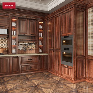 Mobili di Lusso Snimay, Design Completamente Personalizzato, Set di Armadietti da <span class=keywords><strong>Cucina</strong></span> in Legno Massello Laccato in Stile Classico Antico - Product Image 6
