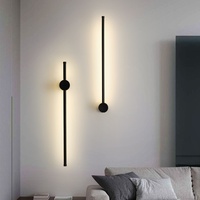 Lampu Dinding garis panjang, alat penerangan latar belakang Nordik minimalis Modern kamar tidur & Ruang Tamu