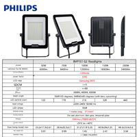 Projecteur LED PHILIPS BVP151 pour extérieur, haute luminosité, dimmable, étanche, pour jardin