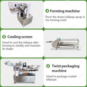 Spherical Small Hard Ball Pouring Irregular Candy <b>Lollipop</b> Make Machine Production Line For - Product Image 6