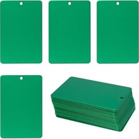 Plaques vierges en acier inoxydable et aluminium pour gravure, personnalisables en couleur, avec tolérance, pour étiquettes professionnelles, étiquettes d'identification, ornements, pendentifs et décorations