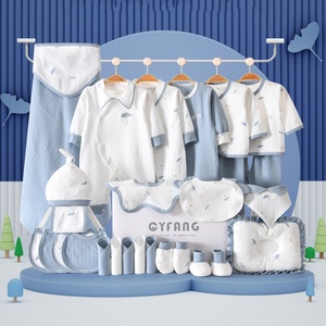 Ropa de bebé, conjunto de regalo para bebé recién nacido de otoño, Pelele para niño y niña recién nacido, Tops, productos de algodón para bebé - Product Image 1