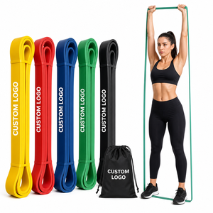 Fasce di Resistenza in Lattice per Trazioni, Elastici ad Alta Elasticità a Lunga Durata, per Allenamento Fitness Leggero, Medio e Intenso, Personalizzabili con Logo - Product Image 1