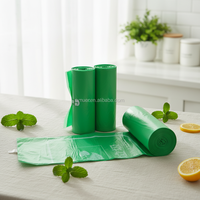 Grands sacs poubelles de 25 gallons en PE robuste avec fermeture thermoscellée et cordon de serrage