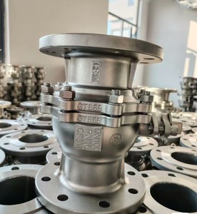Válvula de bola flotante de dos piezas con brida de acero inoxidable para uso industrial, sellado suave, Q41F-150B, para ácidos débiles/bases, suministrada por el fabricante - Product Image 2