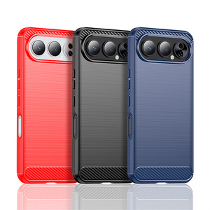 Funda Protectora de TPU con Fibra de Carbono Lichicase para Honor 600 Lite X6D <span class=keywords><strong>Play</strong></span> 60A, Anti-Caídas, Acabado Cepillado - Product Image 2