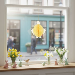 زينة بيض العيد على شكل فراشات ورقية معلقة، ديكورات منزلية لعيد الفصح، مستلزمات حفلات مع مغناطيس - Product Image 3