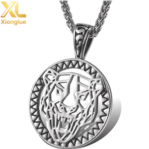 Stainless Steel Hexagram Star of David Runic Pendant Occult Gothic Pagan Wicca Viking Mystical <b>Titanium</b> Steel for <b>Men</b> Women - Product Image 1
