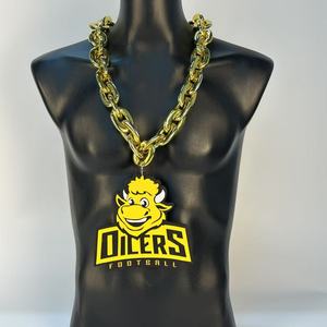 Collar de Cadena Personalizado 3D para Torneos de Rugby, Baloncesto y Hockey, con Imán Desmontable a través de Anillo, Figura Vibrante de EVA para Animadoras - Product Image 4
