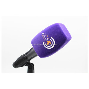 TV Canale Radio microfono bandiera logo personalizzato stampato macchina fotografica schiuma parabrezza tutti i colori disponibili 10 pcs MOQ - Product Image 1