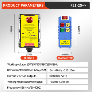 Control Remoto Industrial F21-2S+ Inalámbrico Inteligente para Elevador, Control Remoto RF con Descuento, Función Impermeable, Material Superior - Product Image 5
