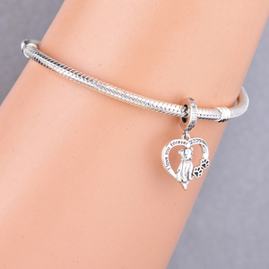 Breloques Pan en Argent Sterling 925 avec Perles de Zircon, Motif Chien Pomeranian Tendance, Compatibles Bracelet Original, Bijoux pour Filles et Filles, Berluque - Product Image 5