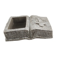 Pot de fleurs en béton écologique fait main avec motifs en croix pour la maison et le jardin, haute qualité