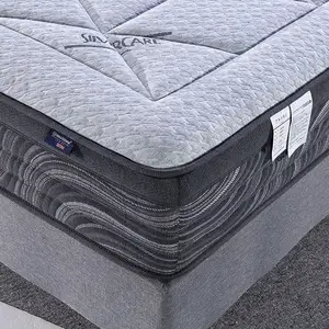Luxury Knitting Fabric Queen Size Bed Mattress OEM ODM Bedroom Furniture Roll Up In A Box Pocket Spring Mattress