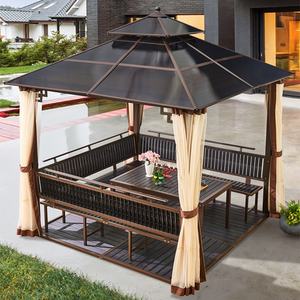 Tienda de sombrilla móvil de pérgola de cuatro esquinas de <span class=keywords><strong>aluminio</strong></span> <span class=keywords><strong>para</strong></span> exteriores simple <span class=keywords><strong>para</strong></span> patio <span class=keywords><strong>para</strong></span> ocio móvil de ocio al aire libre - Product Image 1