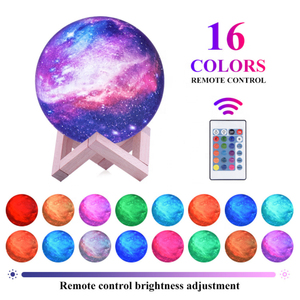 Lampe led imprimée d'un côté représentant la lune, tunique magnétique flottante, disponible dans 7 couleurs, luminaire décoratif d'intérieur, nouveau modèle <span class=keywords><strong>de</strong></span> luxe, USB, - Product Image 6