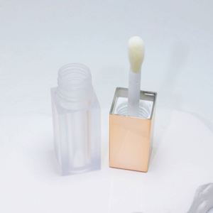 Tube de rouge à lèvres carré vide personnalisé avec logo, conteneur transparent pour rouge à lèvres avec grande brosse, vente en gros - Product Image 5