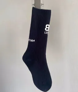 Designer Men's <b>Socks</b> Luxury Unisex Cotton Letters Embroidered <b>Black</b> White Middle-tube for Men Women Bulk Price - Product Image 5