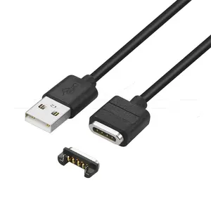 Beste mannelijke vrouwelijke 4pin pogo oplader magnetische usb opladen kabels