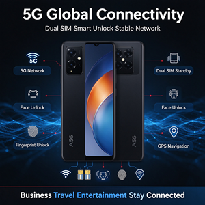 สินค้ามาใหม่ A56 หน้าจอใหญ่ กล้องมือถือ HD สำหรับธุรกิจ ความจุ 24GB+512G คุณภาพสูง เครื่องปลดล็อค - Product Image 6