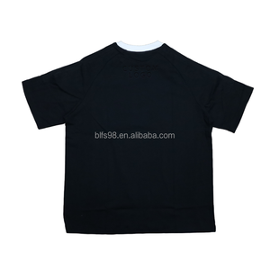 Camiseta de algodón oversize para hombre con estampado de letras '85', manga raglán y cuello redondo, estilo casual y ajuste tipo jersey - Product Image 3