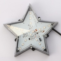Source de lumière ponctuelle LED RVB 4W étanche IP65 pour l'extérieur Étoile à cinq branches dégradé multicolore pour paysage extérieur décoratif