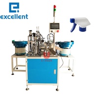 Machine d'assemblage entièrement automatique de bouchon de pompe de pulvérisateur de couvercle cosmétique de disque de bouteille de détergent en plastique