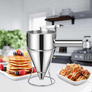 Distributeur de pâte à crêpes en acier inoxydable, entonnoir et mélangeur pour la <span class=keywords><strong>cuisine</strong></span> DIY - Product Image 2