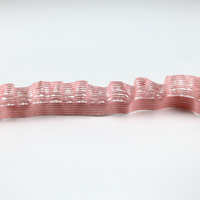 Usine personnalisé couleur bord à volants dentelle bande élastique 17mm Nylon Picot garniture élastique soutien-gorge doux sangle élastique