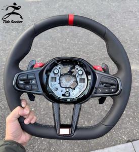 Volante de Fibra de Carbono CS para <span class=keywords><strong>BMW</strong></span> G30 G20 G01 G02 G05 G06 G07 M4 <span class=keywords><strong>M5</strong></span> F90 M8 X3 X4 X5 X6 F40 F44 F97 F98 F95 F96 G11 G12 - Product Image 4