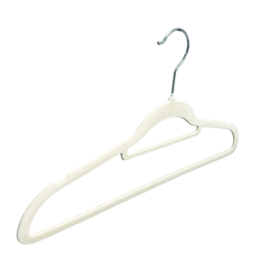 Cintres en plastique antidérapants pivotants à 360 degrés avec barre fine pour cravates, logo en velours coloré pour vêtements, manteaux, écharpes, salle de bain, salon - Product Image 1