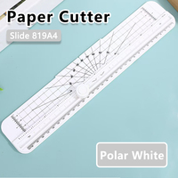 Mini Cortador de Papel Retráctil de Acero Inoxidable y Plástico, Portátil, para Estudiantes y Manualidades, Modelo Yunmei 819, Venta al Por Mayor