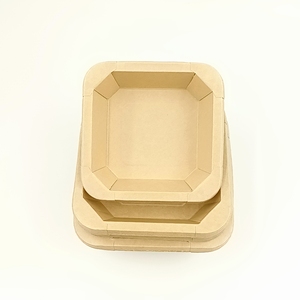 ถ้วยกระดาษคราฟท์สีน้ำตาลสำหรับบรรจุอาหาร  แบบมีลวดลายต่างๆ  ถ้วยสำหรับซื้อกลับบ้าน สำหรับใส่สลัด เค้ก คุกกี้ น้ำตาล ซูชิ ผลไม้ ขนม - Product Image 1