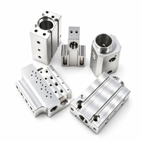 Accessoires de Cylindre Pneumatique en Alliage d'Aluminium CNC Personnalisés, Pièces en Aluminium Usinées CNC avec Services de Tournage et de Fraisage