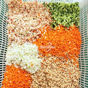 Machine à couper les poivrons verts et les <span class=keywords><strong>oignons</strong></span> 100 kg/h, trancheuse industrielle <span class=keywords><strong>de</strong></span> gingembre et d'ail, machine à couper les légumes en dés - Product Image 6